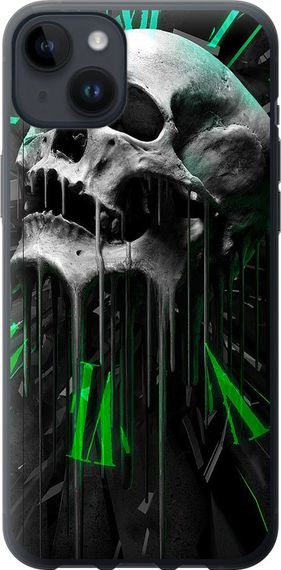 Чехол на iPhone 14 Plus Череп-часы "4100u-2645-17620"