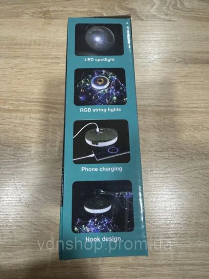 Акумуляторний ліхтар з гірляндою, USB та магнітним кріпленням / Підвісний ліхтар для кемпінгу 20м | Зображення 3