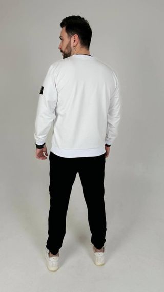 Спортивний костюм Stone Island світшот білий | Зображення 2