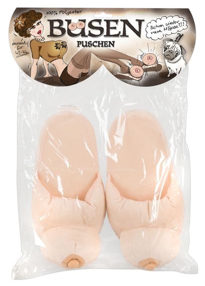 Тапочки-прикол Orion Boob Slippers розмір 42-45 Бежеві | Зображення 4