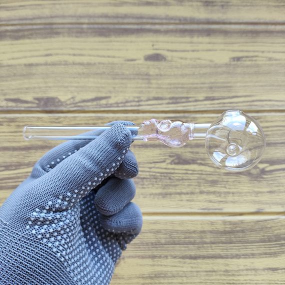 Стеклянная трубка Skull Turn Oil Pink | Зображення 1