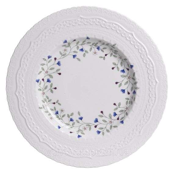 Столовий набір посуду тарілок і чашок 32 предмети на 6 персон Sophie порцеляновий, обідній столовий сервіз тарілок YY78-5A | Зображення 3