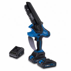 Пила цепная аккумуляторная Scheppach C-PS100-X Set S (12.7 см, 4.8 м/с, 2х2.0 А-час)