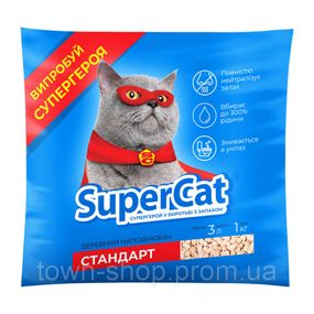 Наполнитель SuperCat Стандарт 1кг (синий)