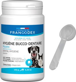 Добавка для чистки зубов для собак и котов Francodex Power Toothpaste Dog Cat, 150 гр