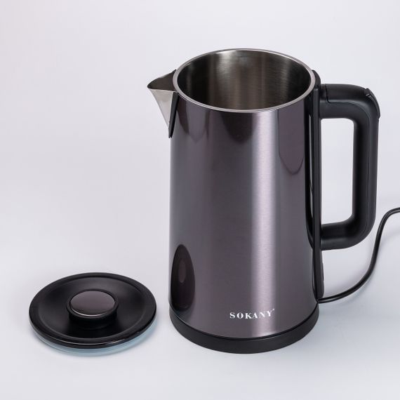 Электрочайник Sokany SK-09018 3 литра Серый | Зображення 2