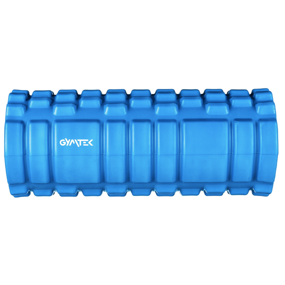 Масажний ролик Gymtek для йоги та фітнесу EVA 33*14см синій | Зображення 1