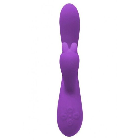 Вибратор-кролик Wooomy Gili-Gili Vibrator with Heat Purple, отросток с ушками, подогрев до 40°С, Фиолетовый | Зображення 2