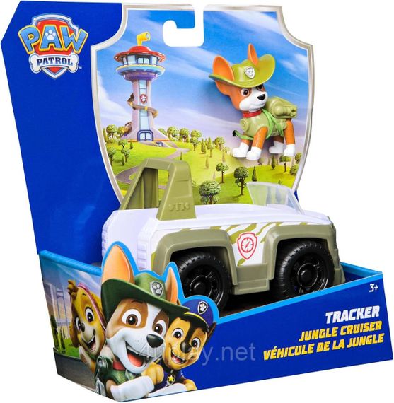 Щенячий патруль Спасательный джип и фигурка Трекер Paw Patrol Tracker's Jungle Cruiser Vehicle with Figure | Зображення 2