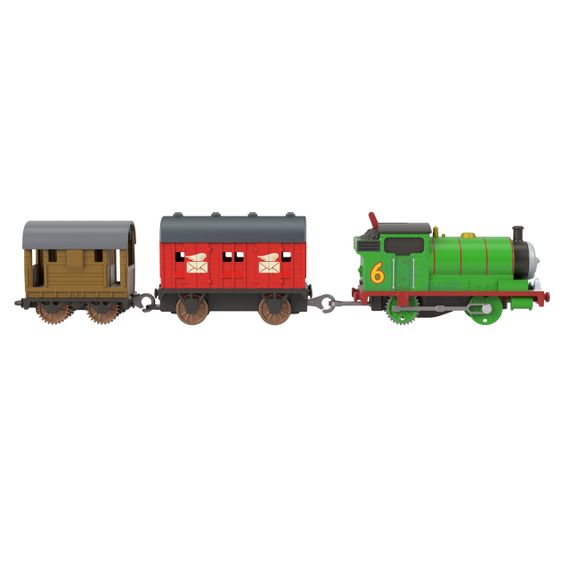 Классический моторизованный поезд Перси из юбилейной серии к 80-летию Thomas & Friends Оригинал Fisher-Price | Зображення 2