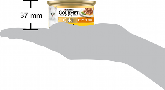 Влажный корм Purina GOURMET GOLD для взрослых котов, соус-де-люкс курица 85г | Зображення 3