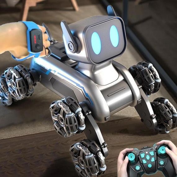 Інтерактивна іграшка Собака-Робот SHT 2950-1 (2 charger battery) Silver | Зображення 4