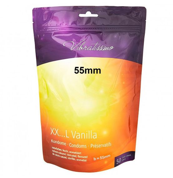 Презервативи - Vibratissimo XX ... L Vanilla, 55 мм, 50 шт. (09.2026) sexstyle | Зображення 1