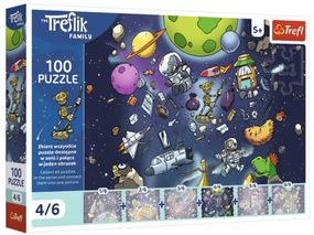 Пазл "The Treflik Family. Робот в космосе" 4/6 100 элементов 16544 Trefl, в коробке (5900511165449)