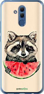 Чохол на Huawei Mate 20 Lite Єнотик з кавуном "4605u-1575-2448"