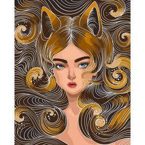 Картина по номерам "Загадочная лисичка" ©POLLYPOP92 10101-AC 40х50 см