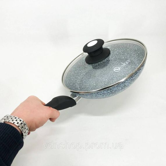 Надійна сковорода з антипригарним покриттям UNIQUE, Якісна алюмінієва антипригарна сковорода GN-41 | Зображення 2