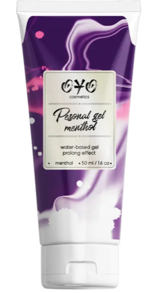Вагінальний гель на водній основі з пролонгуючим ефектом OYO Personal Gel Menthol, 50 мл Sex Aura | Зображення 1