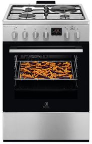 Плита Electrolux комбінована 3 газ + 1 електро LKM660222X
