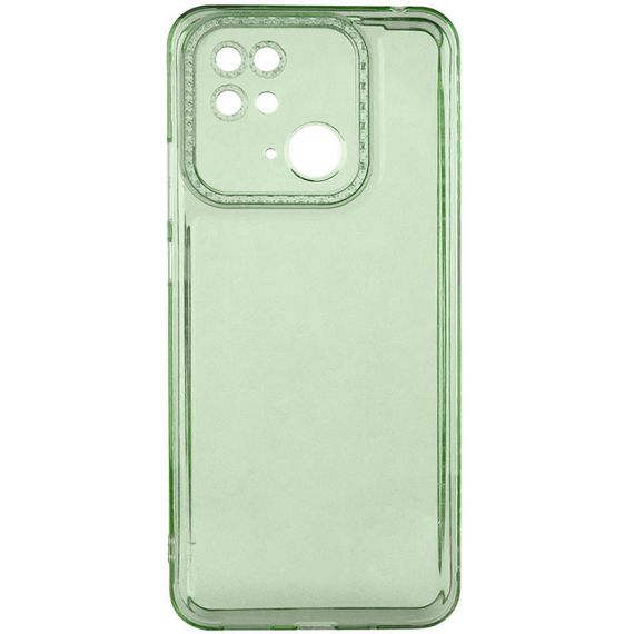 Чехол TPU Starfall Clear для Xiaomi Redmi 10C Зеленый | Зображення 2