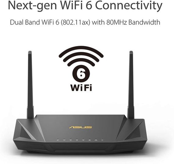 Бездротовий маршрутизатор Asus RT-AX56U AX1800 WiFi6 AIMESH MU-MIMO OFDMA AiProtectionPro (RT-AX56U) | Зображення 1