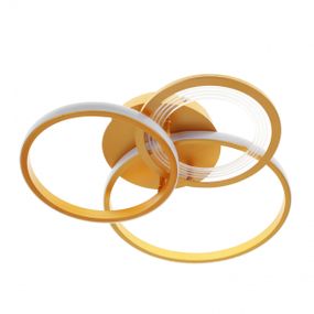 Люстра стельова в спальню LED 48W WW+NW+CW G (WBL-53C/3)