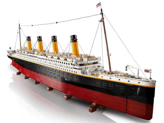 Блочный конструктор Титаник 1.15 метра, 9090PCS | Зображення 1