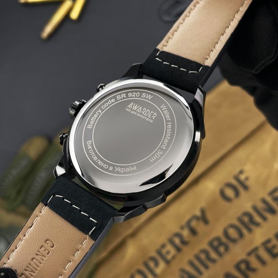 Чоловічий годинник Awarder 016 Тризуб золото All Black | Зображення 4