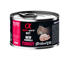 Корм Alpha Spirit Turkey Sterilized Cat влажный с индейкой для стерилизованных котов 200 гр