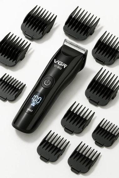 Акумуляторна машинка для стрижки з водонепроникним корпусом IPX7 VGR V-910 (46235-V-910_623) | Зображення 8