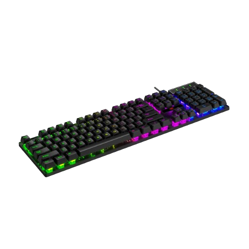 Клавіатура мембранна ігрова Havit HV-KB101L дротова USB чорний | Зображення 1