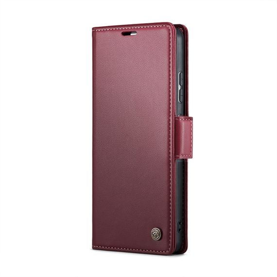 Кожаный чехол-книжка Retro Case для Xiaomi Redmi Note 13 Pro Plus цвет Красный | Зображення 3