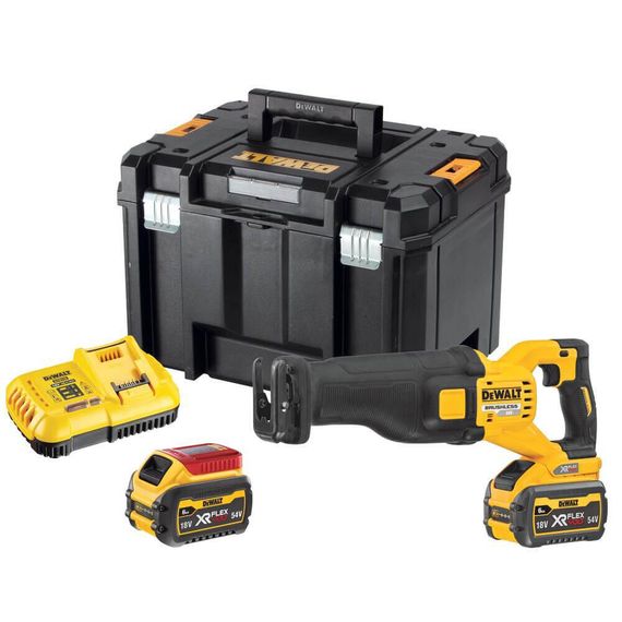 Пила сабельная аккумуляторная 54В DeWALT DCS389T2