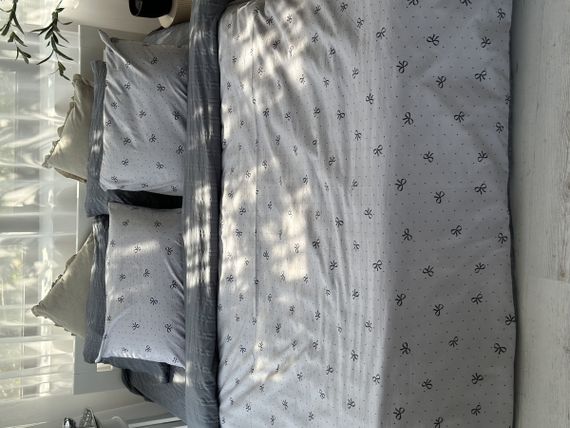 Постельное белье двуспальное Dushka Home Муслин 41042 180х215 см