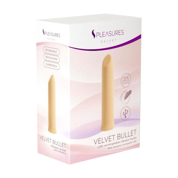 Вибропуля S Pleasures Velvet Bullet Peach Sex Aura | Зображення 2