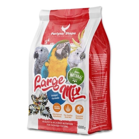 Корм для великих папуг Перлина Степу Large Mix, 600 гр