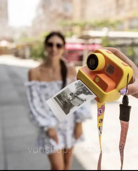 Фотокамера моментальной печати детская Instant Print Camera, 1080P Video for kids | Зображення 4
