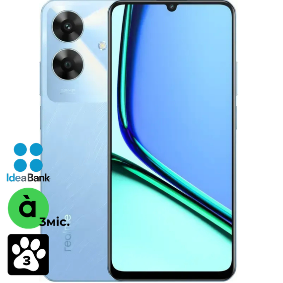 Смартфон Realme Note 60 4/128GB (RMX3933) Voyage Blue