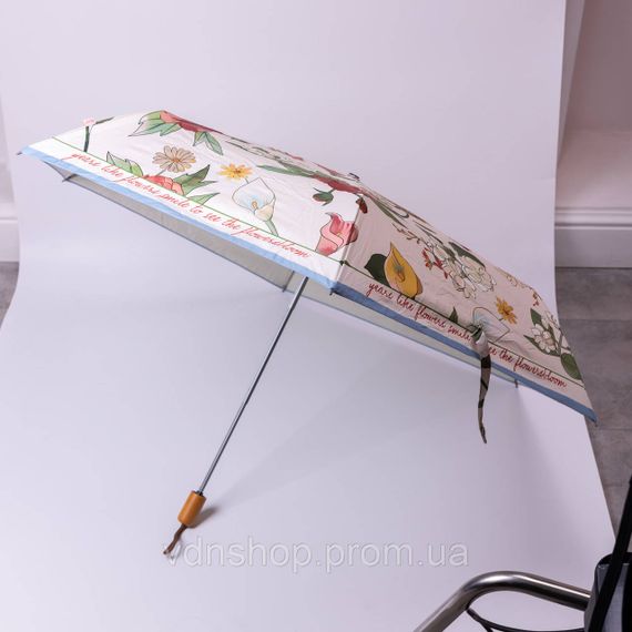 Парасолька механічна елегантна з принтом міцна надійна з поліестеру діаметр 99 см Синій HP-23-15BL | Зображення 5