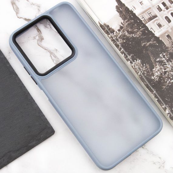 Чохол TPU+PC Lyon Frosted для Infinix Hot 40 Sierra Blue | Зображення 1