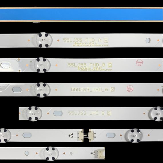 LED підсвітка LG TV 55" 55UJ63-UHD 55LJ55-FHD SSC_55LJ55 55UJ63_A/B_8LED_REV02_170224 55LJ55_FHD_A 10шт. | Зображення 2