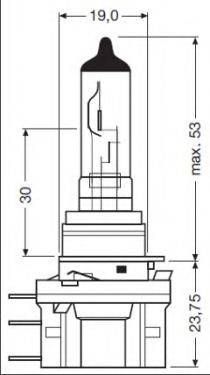 Лампа розжарювання H15 5515W 12V PGJ23T-1 (вир-во OSRAM) OSRAM 64176 на VW KOMBI / CARAVELLE V автобус (7HB, 7HJ, 7EB, 7EJ, 7EF)