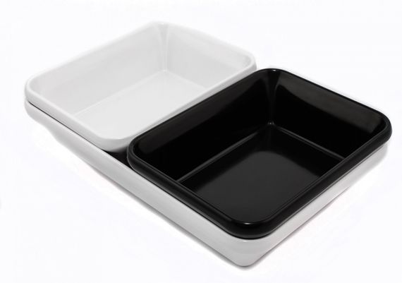 Блюдо для викладання продуктів з меламіну 20×15×5,5 см чорне | Зображення 2