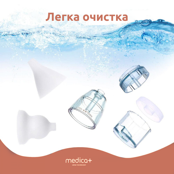 Назальный аспиратор (соплеотсос) Medica+ Nose Cleaner 7.0 (Япония) | Зображення 6