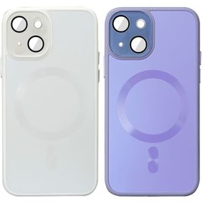 Чохол TPU+Glass Sapphire Midnight with MagSafe для Apple iPhone 14 (6.1")