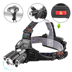 Мощный налобный фонарь W602 BIKE со светодиодом T6 + XPE x 2шт, АКБ 18650 х 2 шт, zoom, ЗУ220/12 В