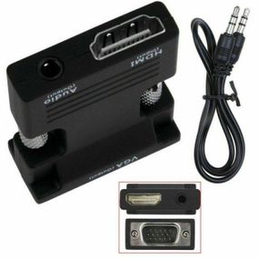 Конвертер з HDMI на VGA OUT Black