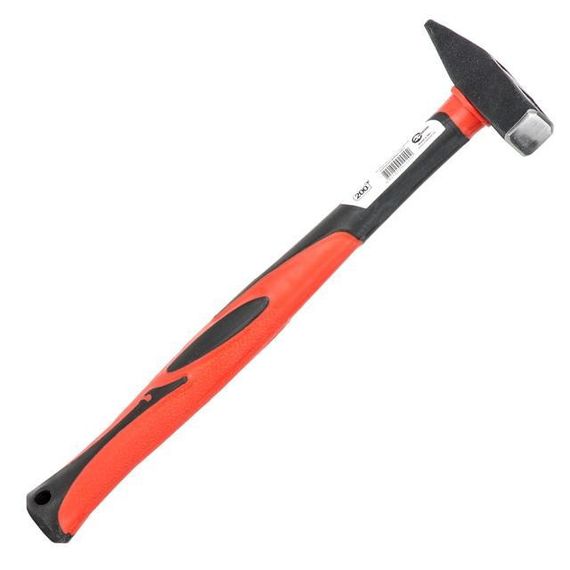 Молоток 200 г ручка з фібергласу INTERTOOL HT-02021 | Зображення 1