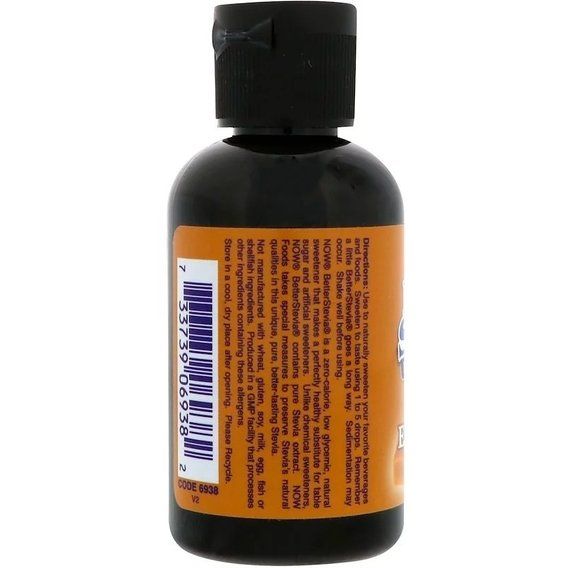 Замінник цукру NOW Foods Better Stevia Liquid Sweetener 2 fl oz 60 ml English Toffee | Зображення 2