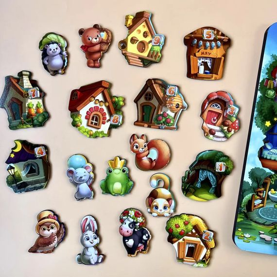 Дерев'яний пазл-вкладиш "Де чий будиночок на дереві?" Ubumblebees (ПСД172) PSD172 тришаровий | Зображення 3